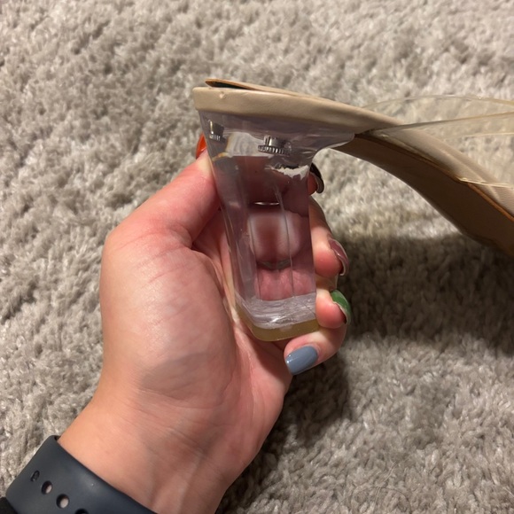 INC International Concepts Women's Clear Strap Heels - Nude - Picture 5 of 8